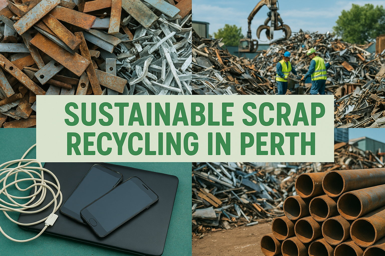 What materials do scrap yards typically accept?